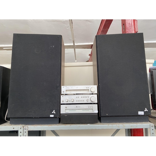 181 - Mitsubishi separates and floor standing speakers