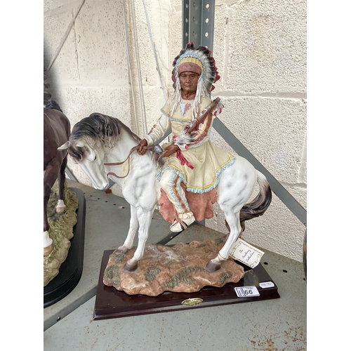 66 - Large 'Indian Chief' on horseback by The Academy Collection