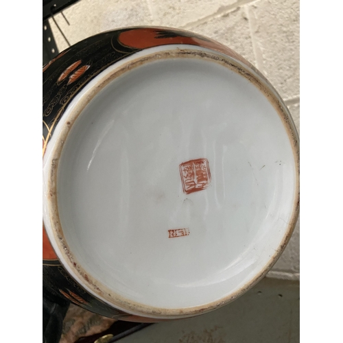 67 - Large ornate Chinese ginger jar