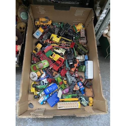 72 - Box containing a quantity of assorted cars including Matchbox