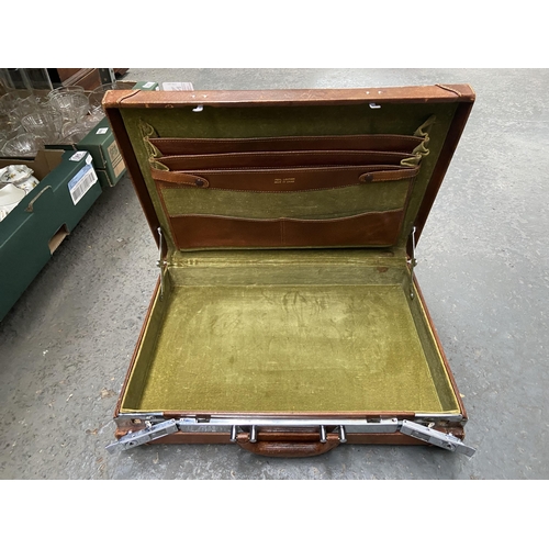 74 - Leather executive briefcase