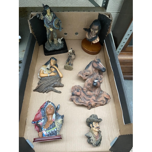 83 - Box containing Native American ornaments