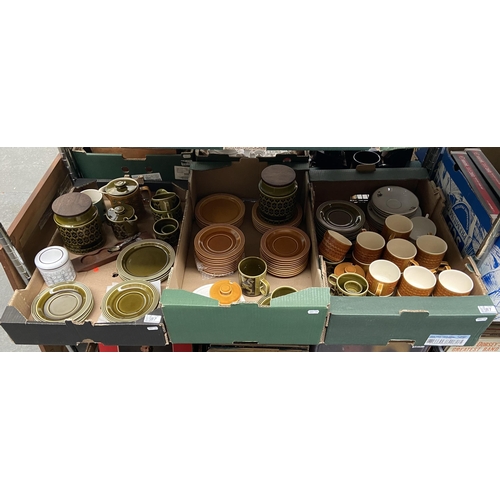 87 - 3 Boxes containing Hornsea flatware and kitchenware