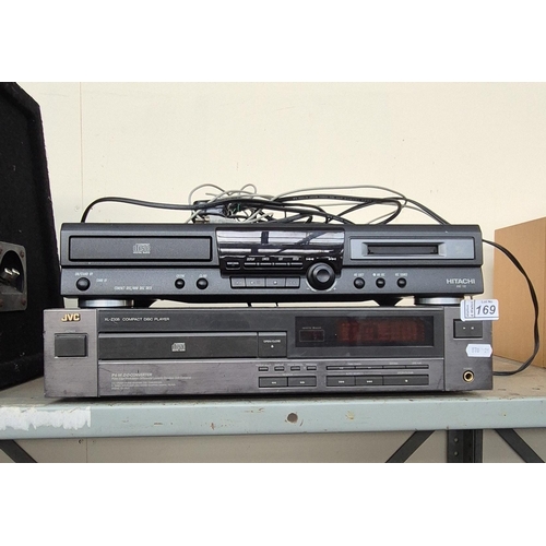 Hitachi mini disc deck (RMD 100) and a JVC CD player (XL-Z335)