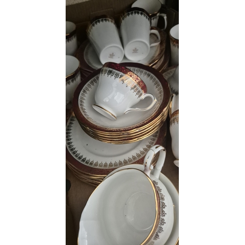 19 - 2 Boxes containing Meakin and Duchess 'Winchester' China