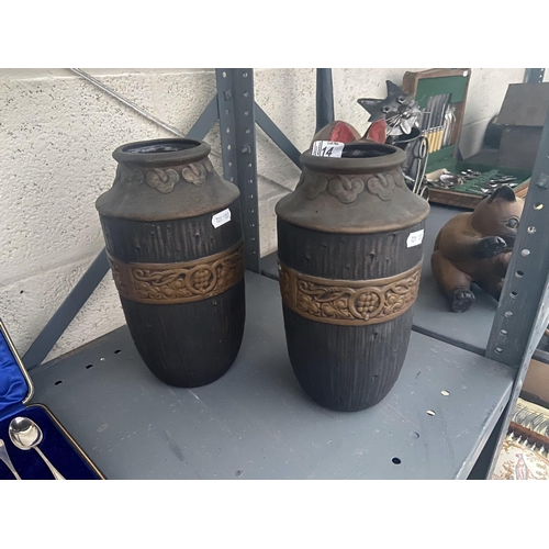 14 - Pair of Clanta 2401 vases