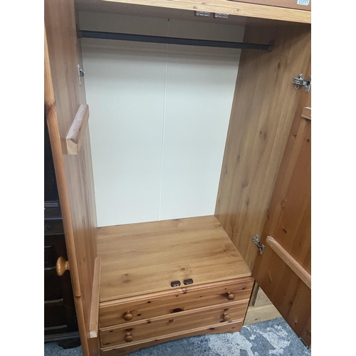 351 - Children's pine wardrobe