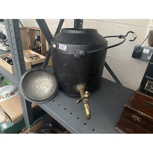 59 - Large cast kettle pot