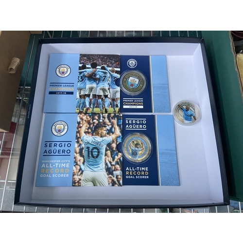 697 - 3 Manchester City collector’s coins