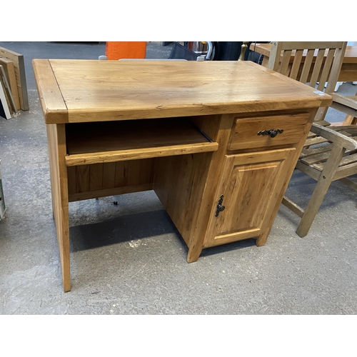 271 - Light oak computer desk