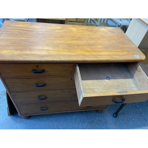 288 - Vintage 2 over 3 chest of drawers