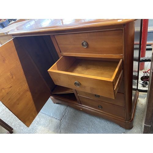 292 - Forestier chest of drawers with cupboard and pull-out hangers