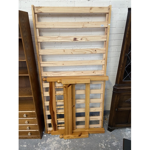 295 - Single pine bed frame