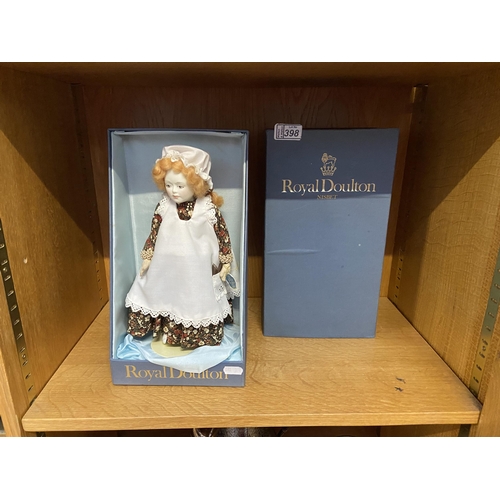 398 - Boxed Nisbet Royal Doulton doll