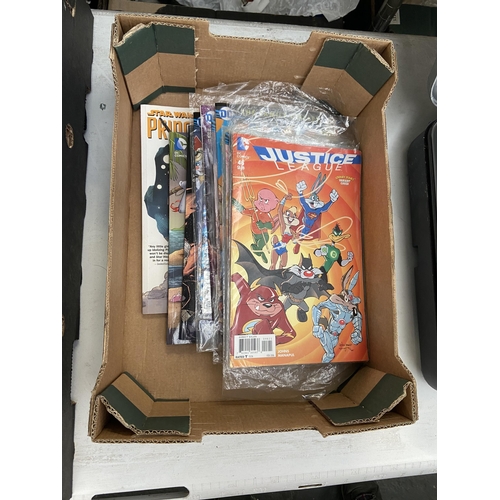 406 - Box containing Marvel and DC comics etc