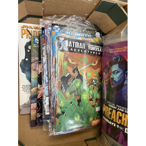 406 - Box containing Marvel and DC comics etc