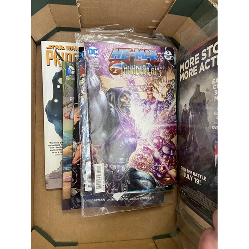 406 - Box containing Marvel and DC comics etc