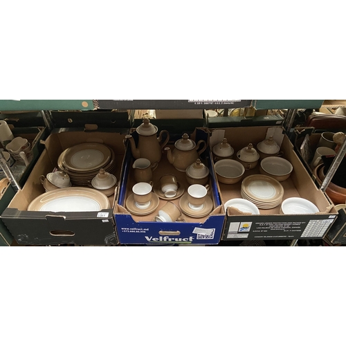 61 - 3 Boxes containing Denby Seville stoneware