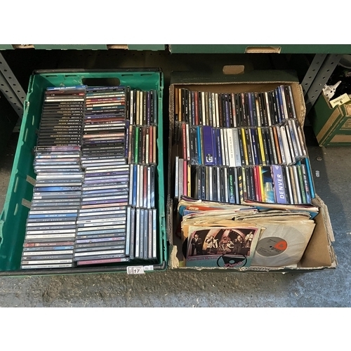 17 - 2 boxes containing CDs and singles