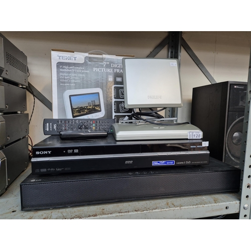 128 - Sony DVD recorder (RDR-HXD995), LG sound bar etc