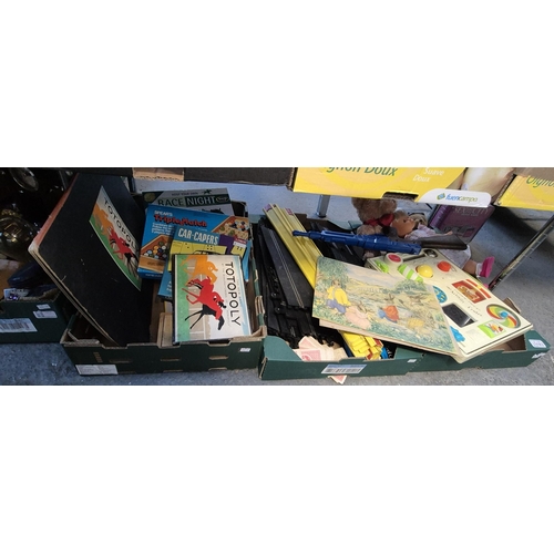 183 - 3 Boxes containing vintage toys and games