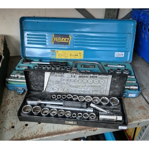 226 - Hazet and Kamasa socket sets