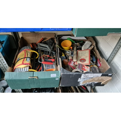 231 - 2 Boxes containing tools etc