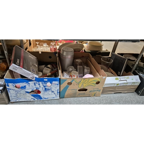 62 - 3 Boxes containing assorted household items