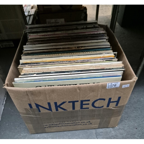 76 - Box containing LPs