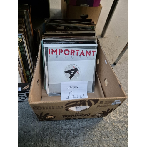 81 - Box containing 'club 12' records including promos