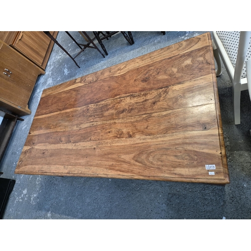 315 - Large hardwood coffee table