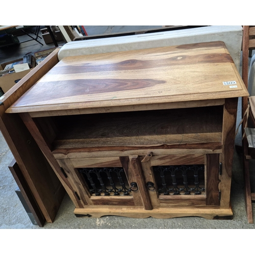 323 - Hardwood TV unit