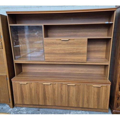 334 - Teak effect display unit