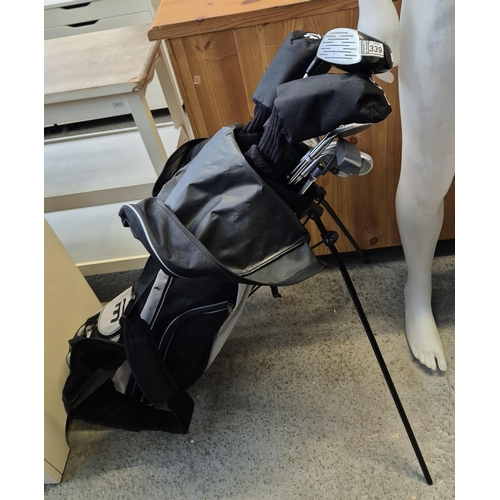 339 - Golf bag and clubs