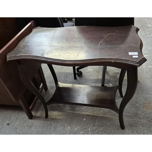 378 - Vintage hall table with shelf