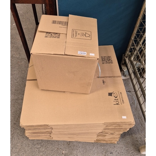 434 - Quantity of cardboard boxes