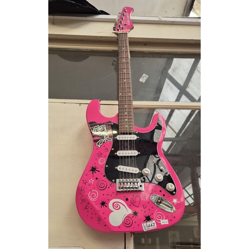 442 - Play On pink electric guitar