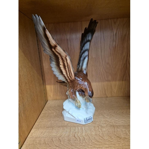 460 - West German porcelain eagle figurine