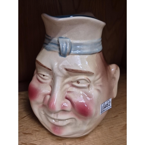 462 - French Majolica 'Grotesque Chef' pitcher