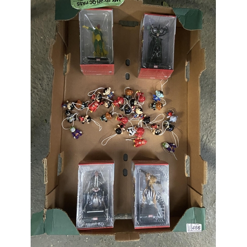 466 - Box containing Marvel and DC figures