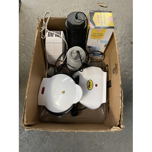 518 - Box containing kitchen appliances and insect killers etc