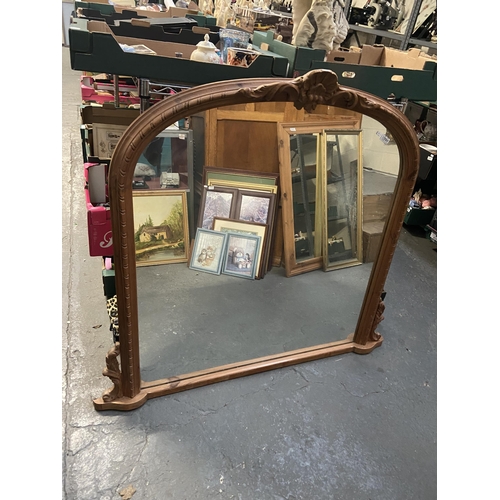 595 - Large over mantle mirror