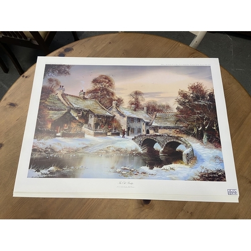 510 - Quantity of John Corcoran 'The Old Bridge' prints