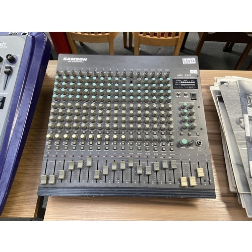 514 - Samson MPL 2242, 22 channel buss mixer