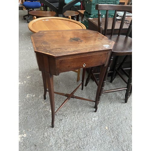 332 - Early work table with drawer