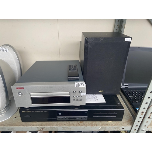 152 - Sansui tuner (TU-X311), Ditton 6+1 CD player and Gale speakers