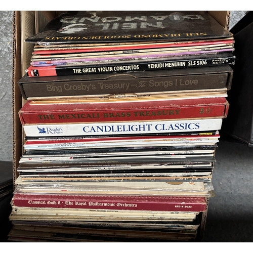 106 - 2 Boxes containing LPs including Neil Diamond