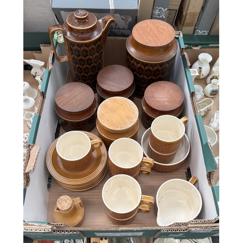 134 - Box containing Hornsea Heirloom and Saffron mugs etc