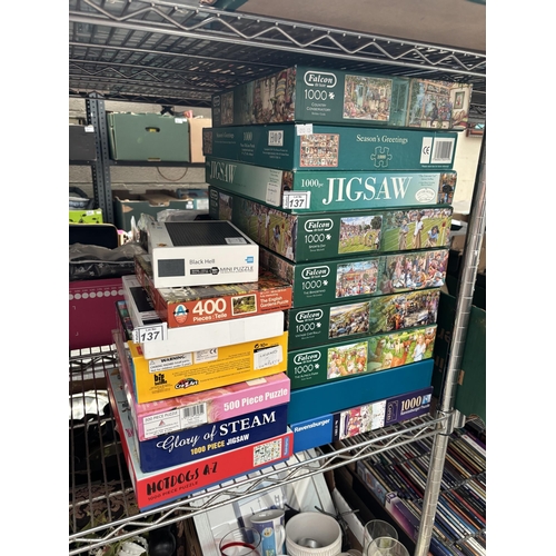 137 - Quantity of jigsaw puzzles (all checked and complete)