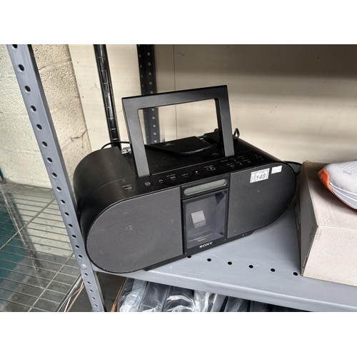 148 - Sony personal audio system with CD player and iPod dock